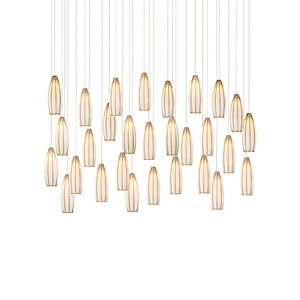 Parish - 30 Light Rectangular Pendant In Contemporary Style-20.5 Inches Tall and 54 Inches Wide - 1316704