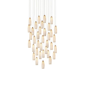 Parish - 36 Light Round Pendant In Contemporary Style-20.5 Inches Tall and 33 Inches Wide - 1316705