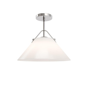Bronwen - 1 Light Pendant-12 Inch Tall and 19 Inch Wide - 1374408