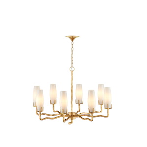 Mathilda - 8 Light Chandelier-26 Inch Tall and 36 Inch Wide - 1374411