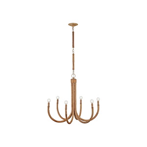 Samsara - 6 Light Small Chandelier-28.5 Inch Tall and 31.5 Inch Wide - 1374423