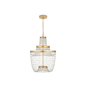 Mademoiselle - 120W 3 LED Medium Chandelier-32.5 Inch Tall and 22 Inch Wide - 1374430
