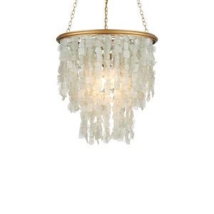Verre de Mer - 12W 1 LED Small Chandelier-21.5 Inch Tall and 19 Inch Wide - 1374442