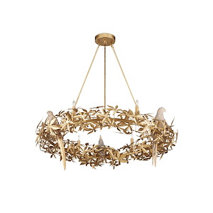 Aviary - 6 Light Ring Chandelier-42.25 Inch Tall and 41.25 Inch Wide - 1374445