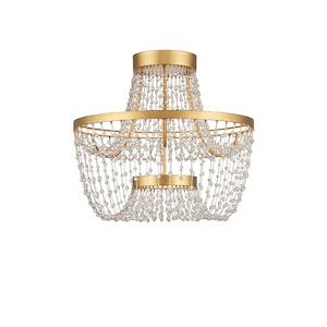 Mademoiselle - 80W 2 LED Semi-Flush Mount-20.5 Inch Tall and 22 Inch Wide - 1374452