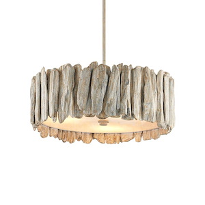 Driftwood - 3 Light Semi-Flush Mount-9.5 Inch Tall and 19.5 Inch Wide - 1394459