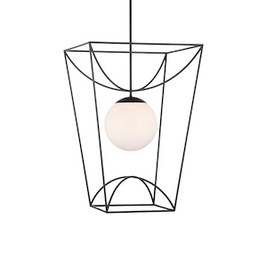 Rochefort - 1 Light Large Outdoor Hanging Lantern-33.75 Inches Tall and 21 Inches Wide - 1343527
