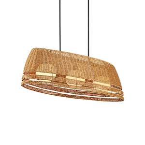 Barbary - 3 Light Oval Outdoor Chandelier-13.25 Inch Tall and 52.75 Inch Wide - 1374459