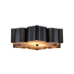 Grand Lotus - 2 Light Flush Mount In 4.5 Inches Tall and 19 Inches Wide - 1087585
