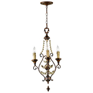 Meriel - Three Light Chandelier - 16 Inches Wide by 30.5 Inches High
