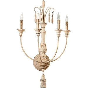 Maison - Four Light Wall Bracket - 18 Inches Wide by 30.5 Inches High
