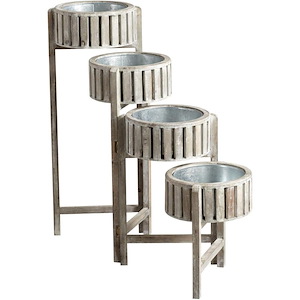 Cascade screen - small Planter - 61.25 Inches Wide by 38.5 Inches High