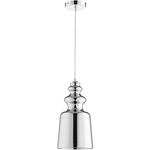 Leone - One Light small Pendant - 8 Inches Wide by 16 Inches High