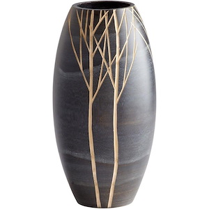 Onyx - small Winter Decorative Vase - 7 Inches Wide by 14 Inches High