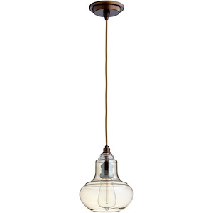 Camille - One Light Pendant - 7.25 Inches Wide by 9.25 Inches High