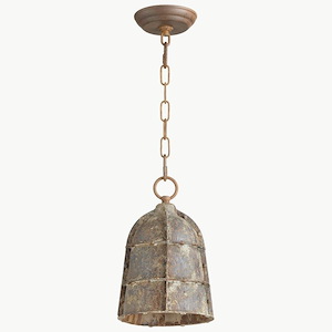 Rusto - One Light small Pendant - 7.5 Inches Wide by 12 Inches High - 444303