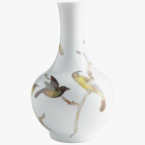 Aviary - Large Vase - 10.5 Inches Wide by 17 Inches High