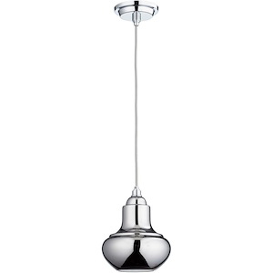 Camille - One Light Pendant - 7.25 Inches Wide by 9.25 Inches High