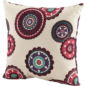 Peony Pillow - 18 Inches Wide by 18 Inches Long