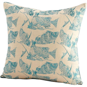 Angler Pillow - 18 Inches Wide by 18 Inches Long