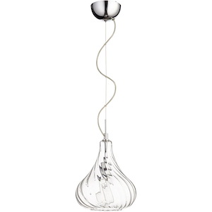 Winding - One Light Pendant - 9 Inches Wide by 11.5 Inches High