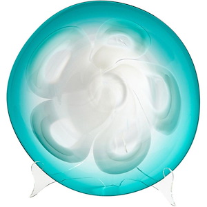 small Flower Power Plate - 16 Inches Wide by 4 Inches High