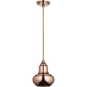 Camille - One Light Pendant - 7.25 Inches Wide by 9.25 Inches High