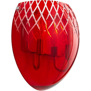 Two Light Wall sconce - 11 Inches Wide by 11.75 Inches High