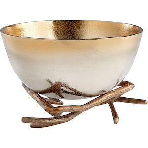 9.25 Inch Large Antler Anchored Bowl
