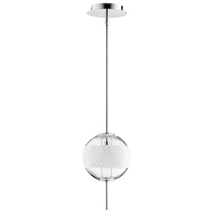 Peloton - 7W 1 Led Pendant - 7 Inches Wide by 11.75 Inches High - 844095