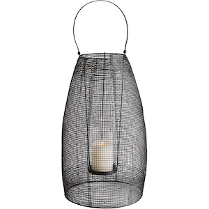 Gauze - Large Candleholder - 11 Inches Wide by 27.25 Inches High