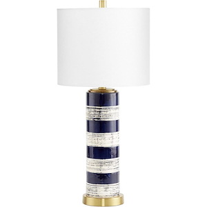 Bristle Brush - 1 Light Table Lamp - 12 Inches Wide by 26.5 Inches High