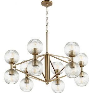 Helios - 12 Light Chandelier - 33 Inches Wide by 14 Inches High - 1047840