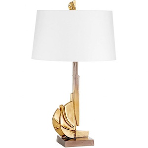 1 LED Table Lamp-31.5 Inches Tall and 18 Inches Wide