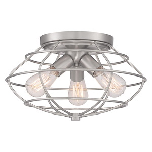 Jax - 3 Light Flush Mount-8.75 Inches Tall and 15 Inches Wide - 1090927