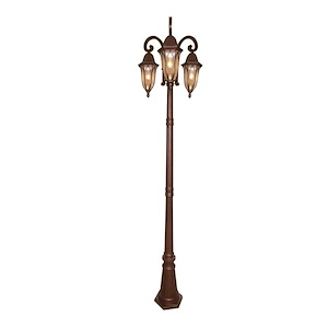 Berkshire - Three Light Outdoor Post Lantern - 102132