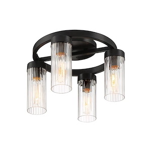 Braden - 4 Light Semi-Flush Mount -9.25 Inch Tall and 14.5 Inch Wide - 1376130