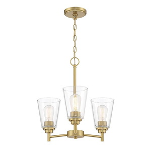 Westin - 3 Light Chandelier In Modern Style-17.25 Inches Tall and 18 Inches Wide - 1157608