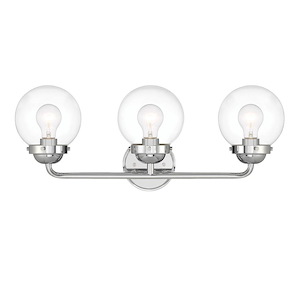 Knoll - 3 Light Bath Vanity In Modern Style-10 Inches Tall and 24 Inches Wide - 1158144