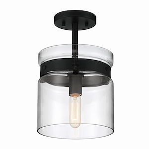 Midnight La - 1 Light Semi-Flush Mount-14.25 Inches Tall And 9 Inches Wide - 1212211