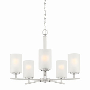 Carmine - 5 Light Chandelier-18 Inches Tall and 24 Inches Wide - 1090878