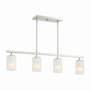 Carmine - 4 Light Island-9.5 Inches Tall and 36 Inches Wide - 1090877