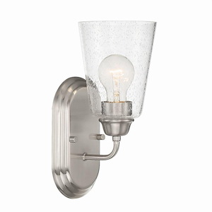 Zane - 1 Light Wall Sconce-11.75 Inches Tall and 5 Inches Wide