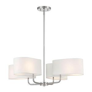 Midtown - 4 Light Chandelier In Modern Style-7.75 Inches Tall and 30 Inches Wide - 1156642