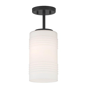 Leavenworth - 1 Light Convertible Semi-Flush Mount In Modern Style-15.5 Inches Tall and 6 Inches Wide - 1154532