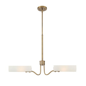 Manhasset - 2 Light Island In Modern Style-22 Inches Tall and 33 Inches Wide - 1160630