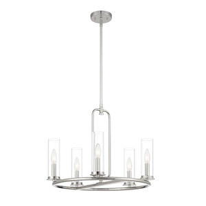 Hudson Heights - 5 Light Chandelier In Traditional Style-17.5 Inches Tall and 22.75 Inches Wide - 1155948