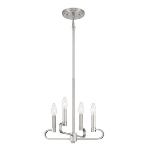 Summit - 4 Light Convertible Chandelier In Transitional Style-12.25 Inches Tall and 14 Inches Wide - 1158662