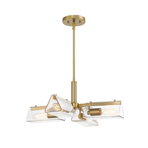Latitude - 4 Light Chandelier -9.5 Inch Tall and 24 Inch Wide - 1376150