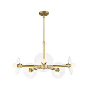 Litto - 5 Light Chandelier -16.5 Inch Tall and 26.25 Inch Wide - 1376197